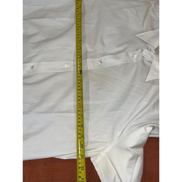 Dolce & Gabbana Mens White Button-Up Dress Shirt Size 44 17 1/2 - Picture 6 of 9
